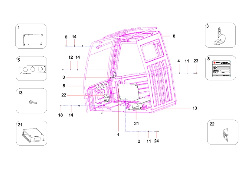 SANY Accessories GP-Operator'S Cab