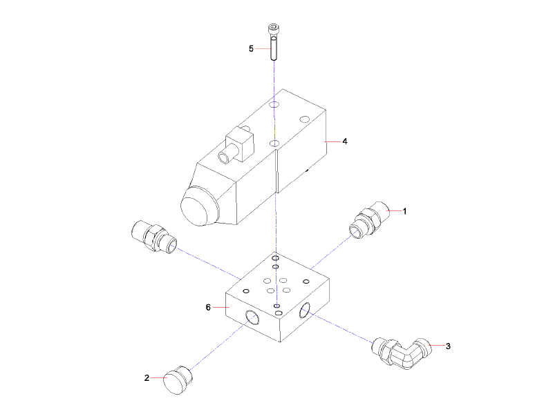 SANY Assembly GP-Directional Valve-Solenoid
