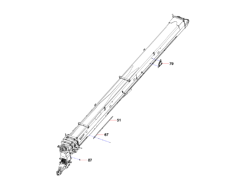 SANY Boom Assembly Stc250s5.1a(11/11)