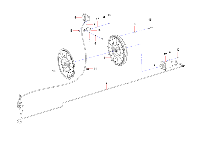 SANY Clutch & Control Mechanism