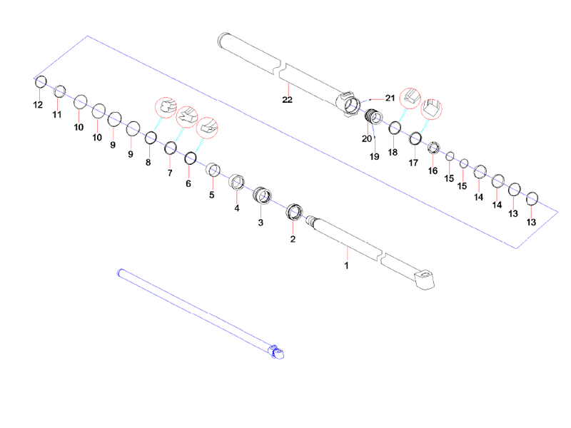 SANY Expansion Arm Oil Cylinder Assy