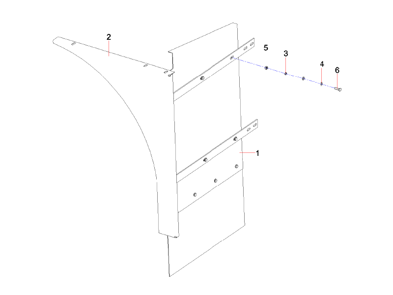 SANY Fender GP-Middle-Right