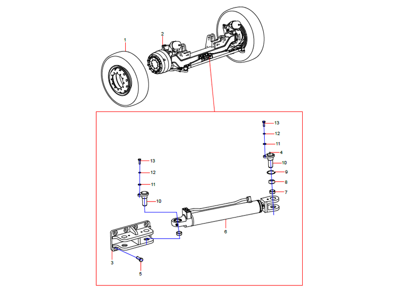 SANY Front Axle Installation Assembly