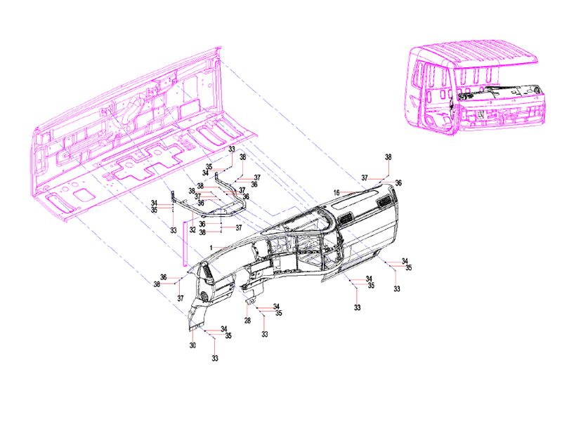 SANY Insrument Panel Gp(Narrow Crane) (3/3)