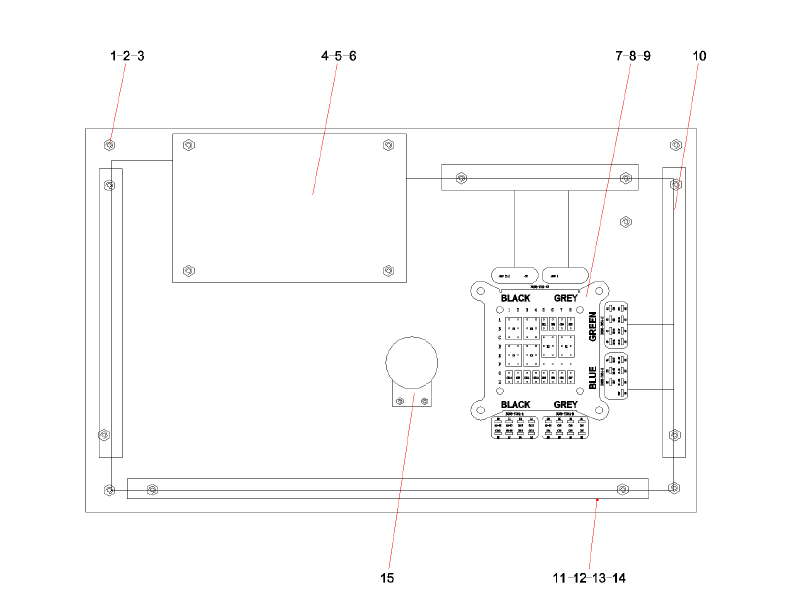 SANY Layout Of Electric Control Cabinet