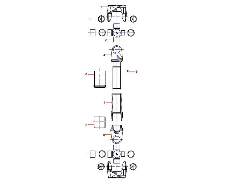 SANY Middle Transmission Shaft