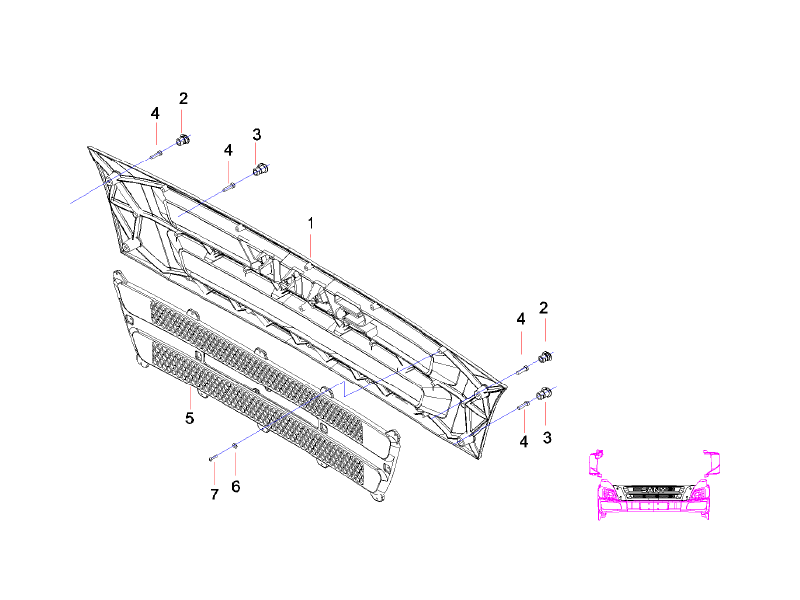 SANY Panel-Front-Narrow Vehicle