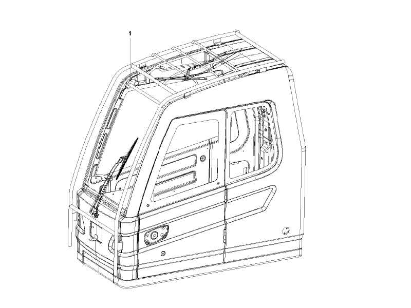 SANY SJC62Ⅱ25HK4 Crane Operator Station Asse