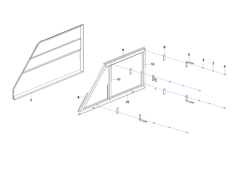 SANY Seal Plate As-Front-Right