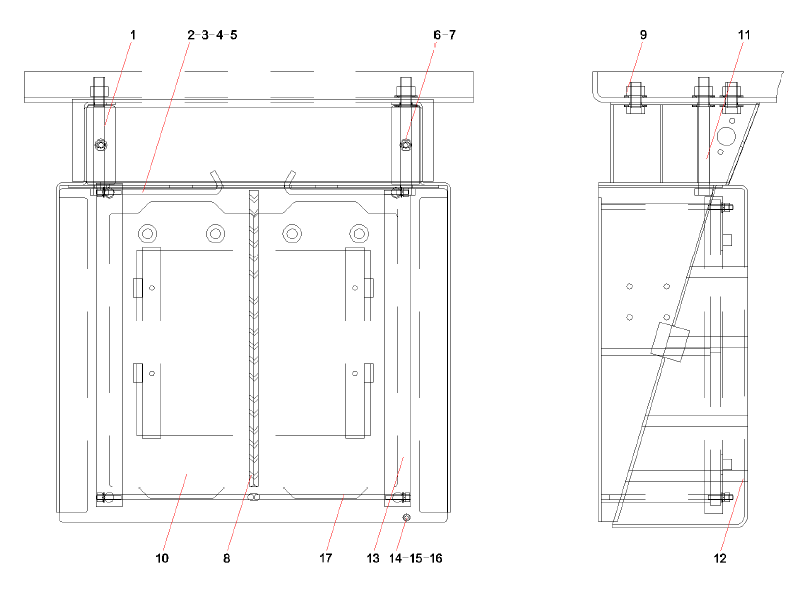 SANY Storage Battery & Tank Body Assembly GP