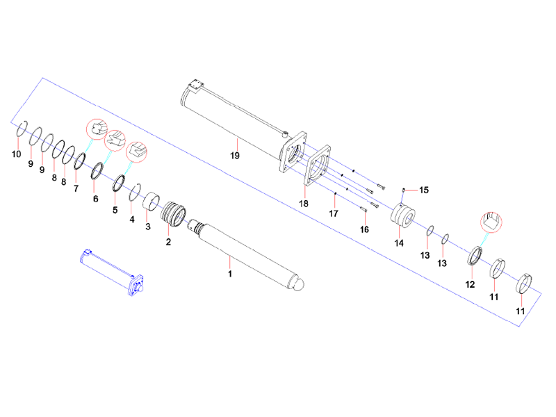 SANY Vertical Cylinder-Rear