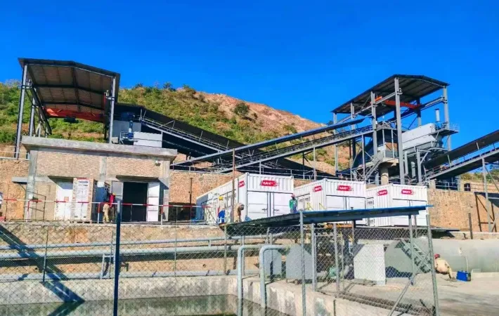 SANY Generator Sets installed at industrial site in Zimbabwe