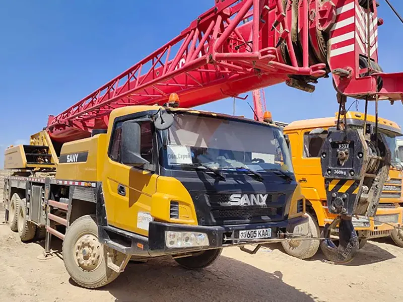 Fleet of SANY SY980 excavators working at the MOF-3 site