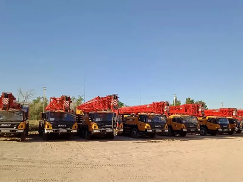 SANY cranes at work on Belt and Road projects in Central Asia