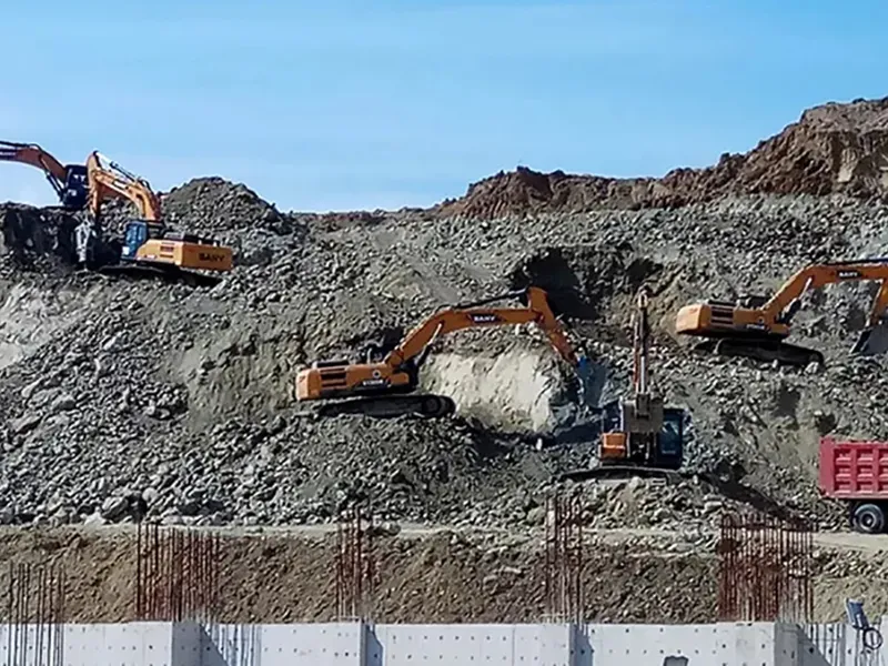 Sany SY215C Excavator Working