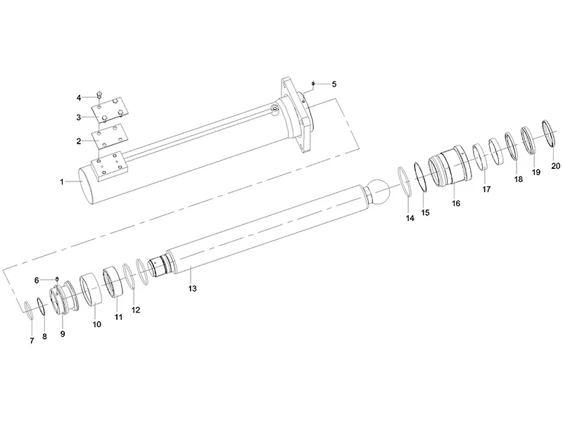 Sany Fifth Outrigger Oil Cylinder