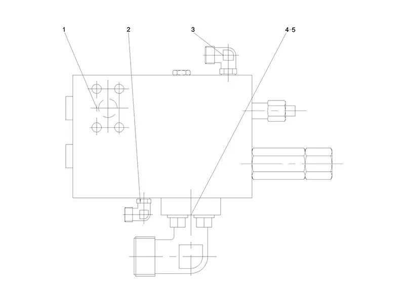 Sany Valve Assy-Balance-Luffing