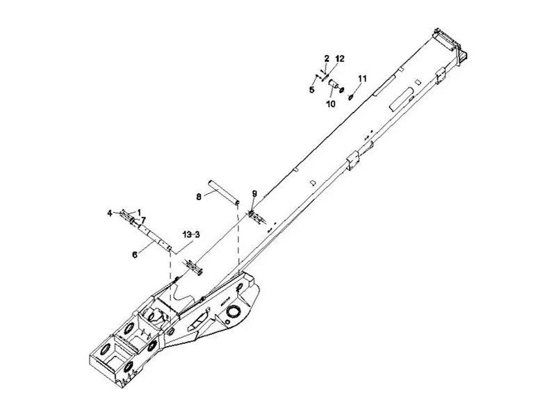 Sany Fixing-Shaft-Triple-Hinge