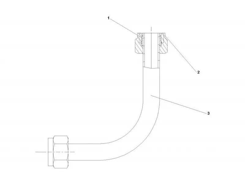 Sany Pipe Assy-Steel-Valve-Air Inlet-Protective-Four-Loop