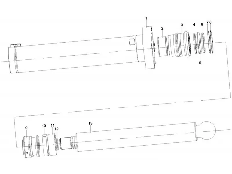 Sany Rear Vertical Oil Cylinder