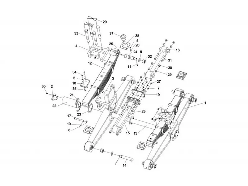 Sany Suspension Assy-Rear