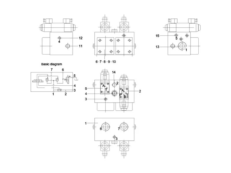 Sany Switching Valve-Telescoping Cylinder