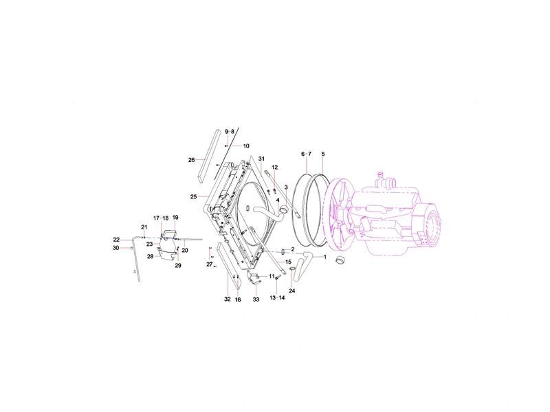 Sany SY365CC Excavator Cooling system