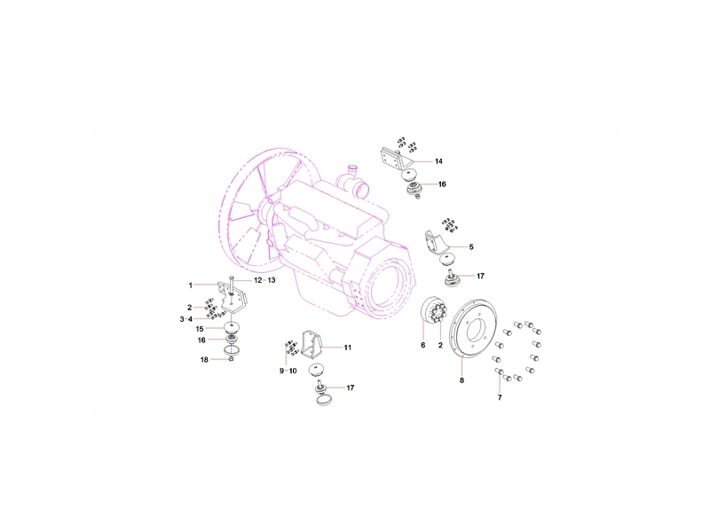 Sany SY365CC Excavator Damping Drive System