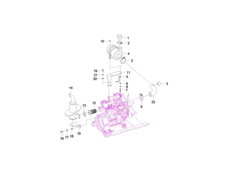 Sany SSR120 Roller Air Intake and Exhaust Assembly