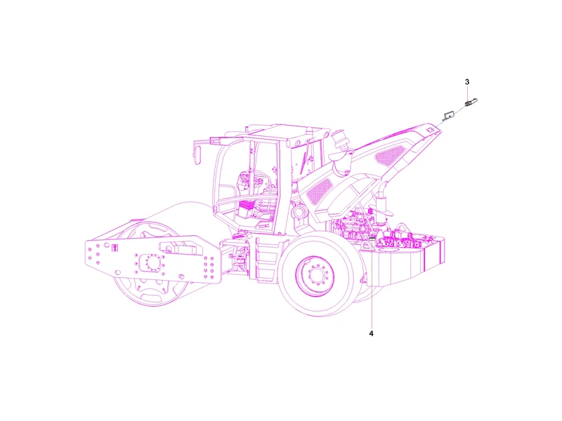 Sany SSR120 Roller Cab Lock