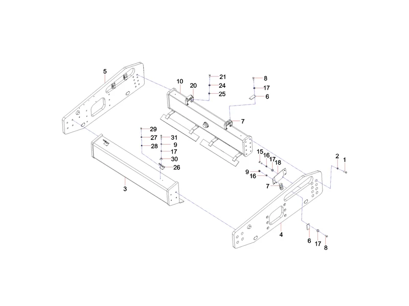 Sany SSR120 Roller Front Frame GP_01