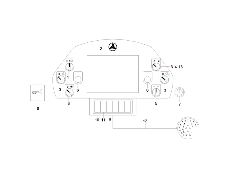 Sany SSR120 Roller Instrument Panel Assy
