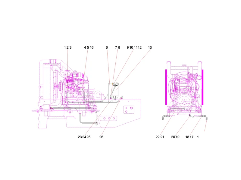Sany SSR120 Roller Oil Circuit & Accessories Mounting_01
