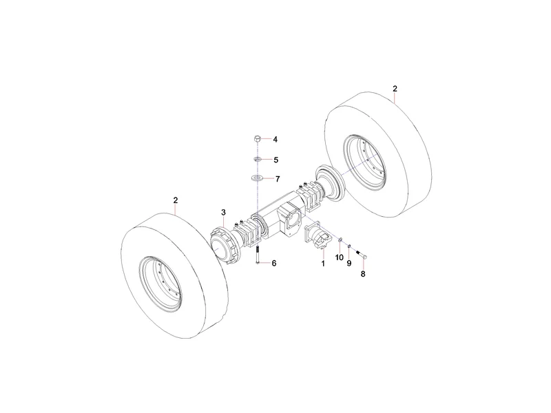 Sany SSR120 Roller Rear Axle GP