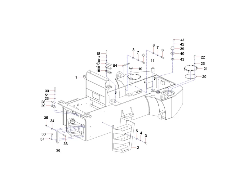 Sany SSR120 Roller Rear Frame GP