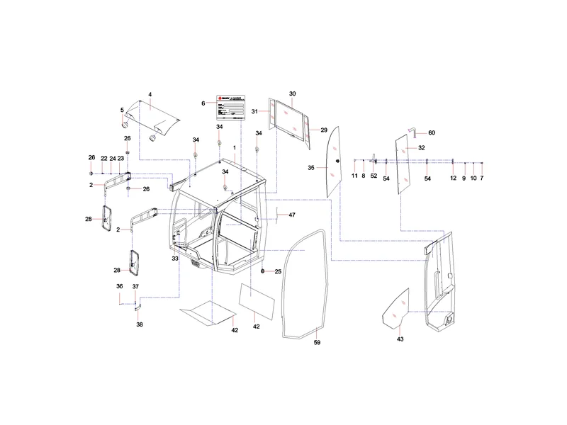 Sany SSR120 Roller Single-drum Cab Assembly_01