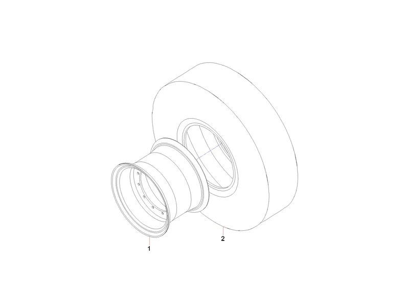Sany SSR120 Roller Tire & Rim GP