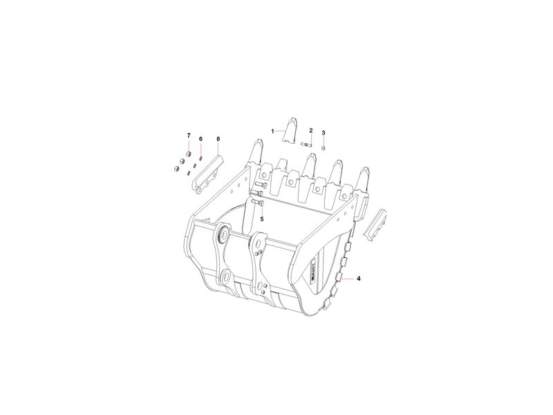 Sany SY365CC Excavator Bucket GP_1