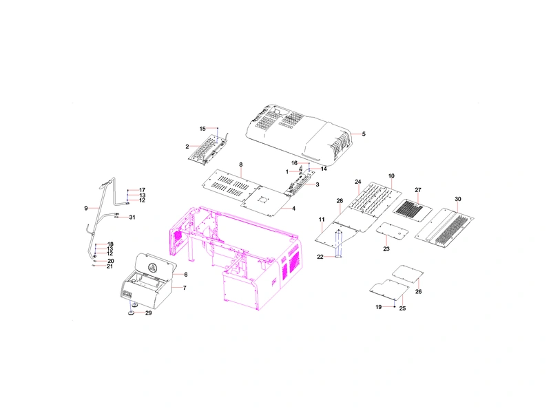 Sany SY365CC Excavator Cover Assembly