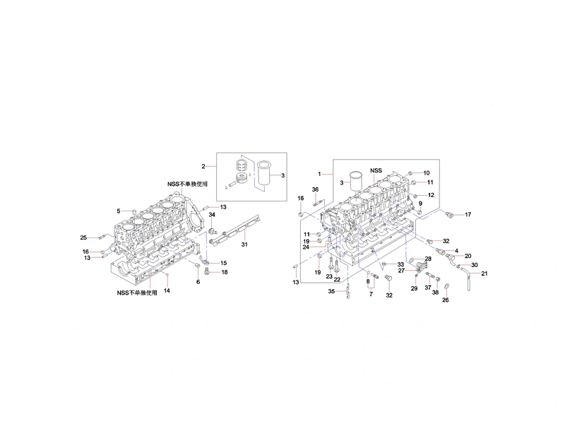Sany SY365CC Excavator Cylinder Block_1