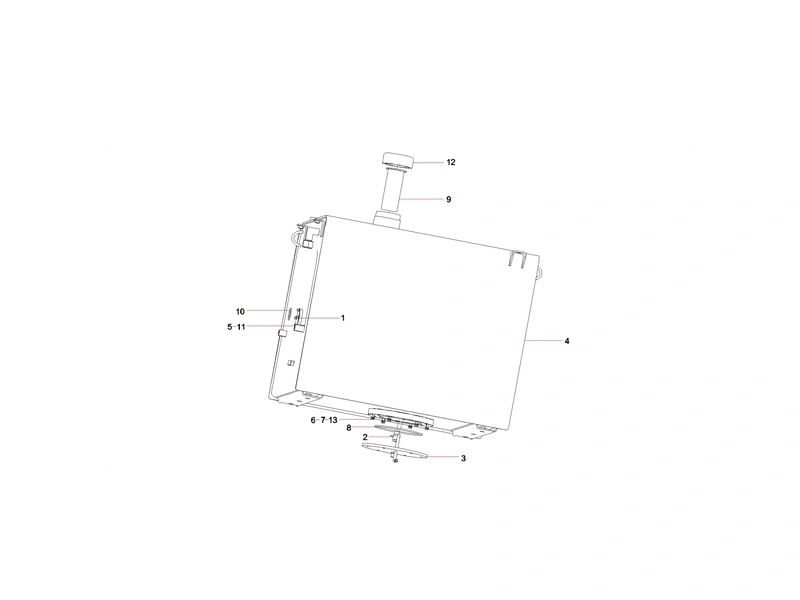 Sany SY365CC Excavator Fuel tank assembly