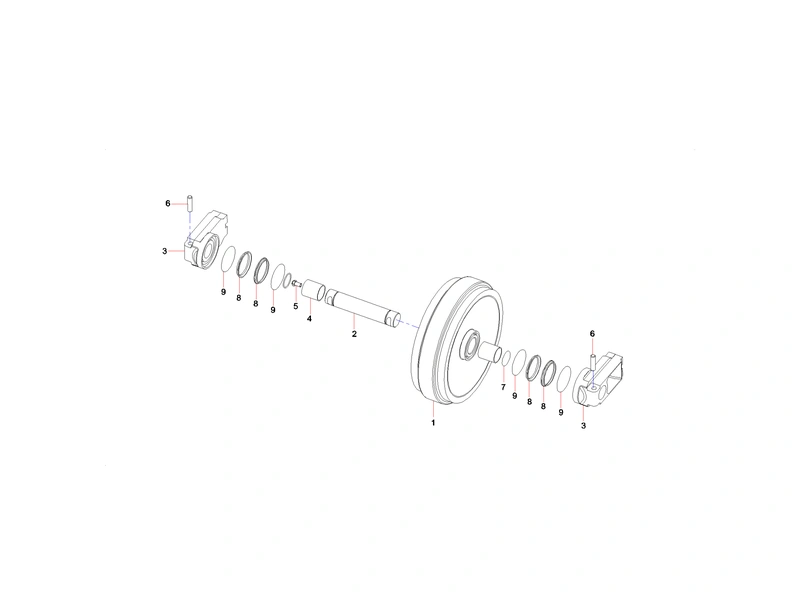 Sany SY365CC Excavator Idler_1