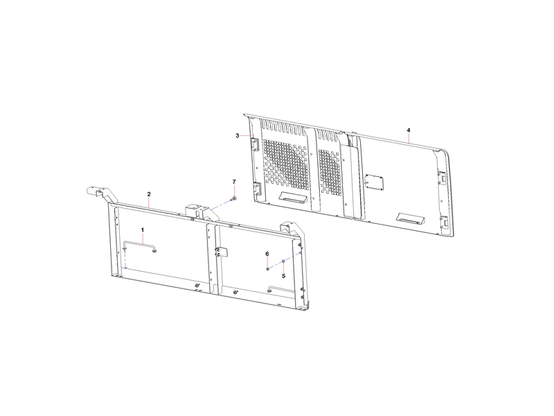 Sany SY365CC Excavator Left Door Assembly_1