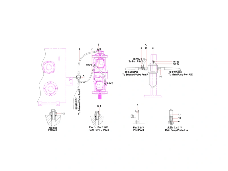 Sany SY365CC Excavator Main Pump Pipeline_1