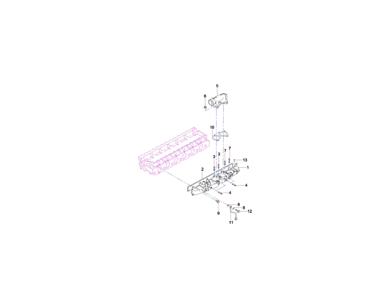 Sany SY365CC Excavator Manifold GP Air Inlet