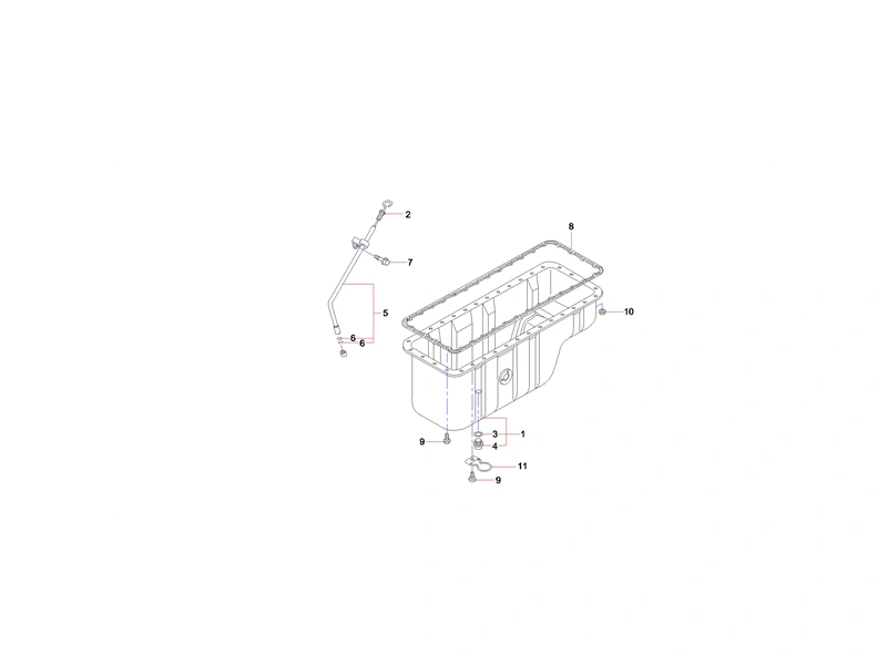 Sany SY365CC Excavator Oil Pan Lever Gauge