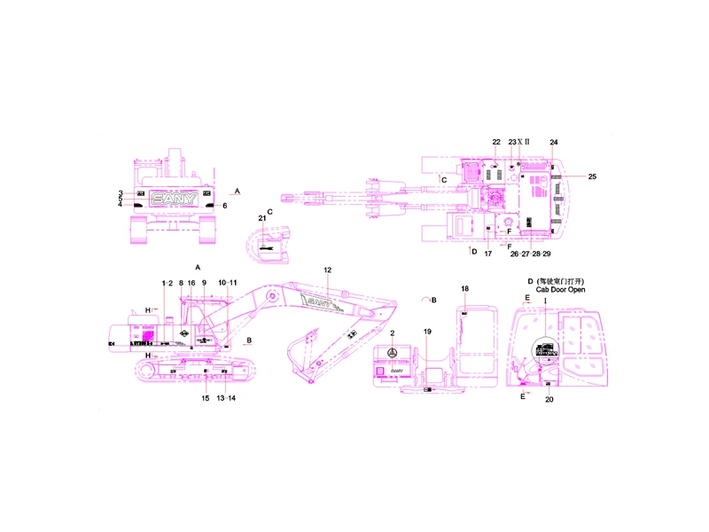 Sany SY365CC Excavator Painting_2