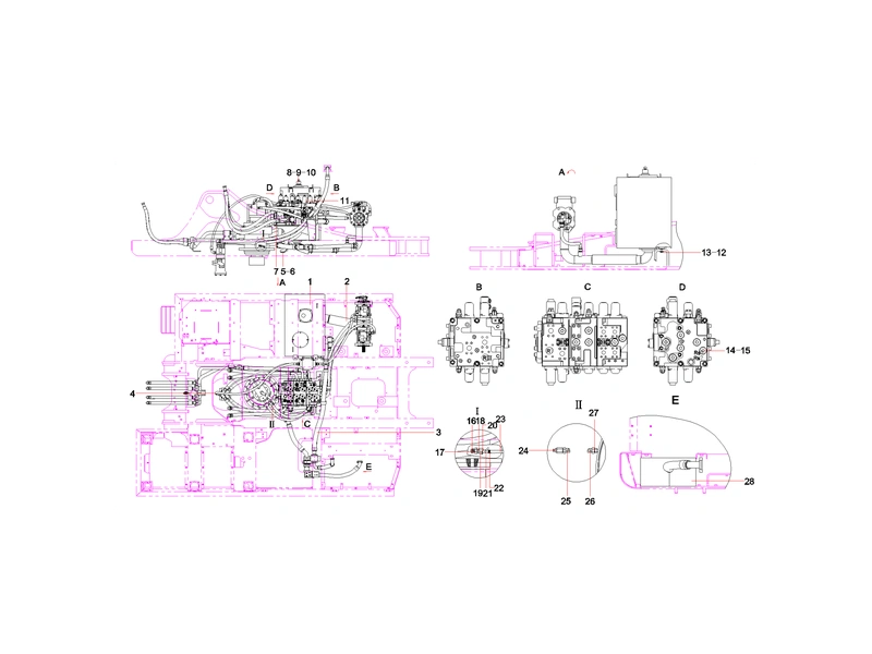 Sany SY365CC Excavator Platform Pipeline_1