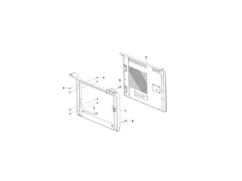 Sany SY365CC Excavator Right Door Assembly_1