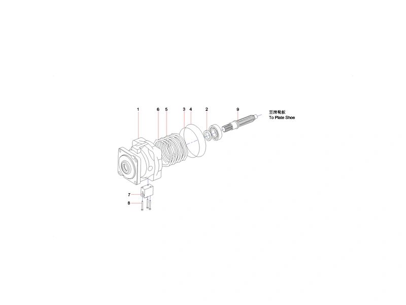 Sany SY365CC Excavator Rotary motor